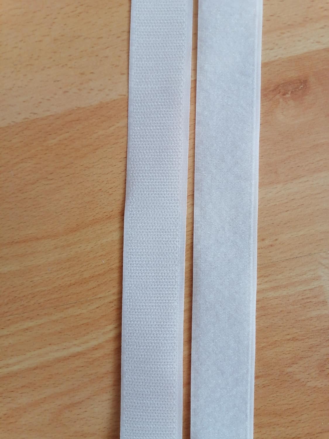 Suchý zips 50mm - 501 biely slučka