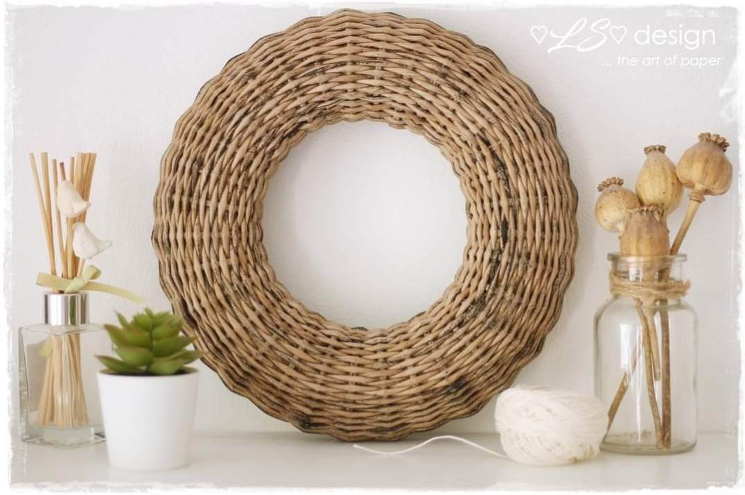 Šablona na pletenie venčeka - 25cm