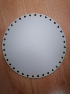 Sololitové dno kruh svetlo šedý - 30cm