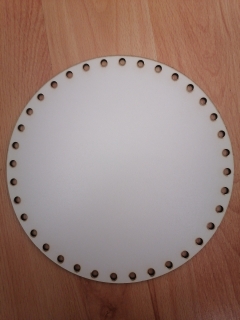 Sololitové dno kruh biely- 30cm