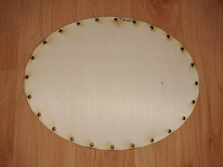 Dno na tácku 30cm elipsa - gravírované
