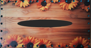 3D kapesníkovník s dierkami UV tlač 3mm - 24,5x13cm - typ30