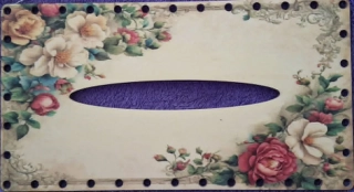 3D kapesníkovník s dierkami  UV tlač 3mm - 24,5x13cm - typ57