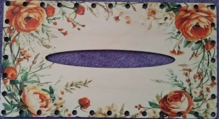 3D kapesníkovník s dierkami  UV tlač 3mm - 24,5x13cm - typ58