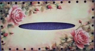 3D kapesníkovník s dierkami  UV tlač 3mm - 24,5x13cm - typ61