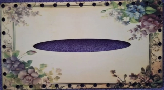 3D kapesníkovník s dierkami  UV tlač 3mm - 24,5x13cm - typ62