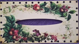 3D kapesníkovník s dierkami  UV tlač 3mm - 24,5x13cm - typ66