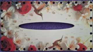 3D kapesníkovník s dierkami UV tlač 3mm - 24,5x13cm - typ68