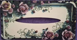 3D kapesníkovník s dierkami UV tlač 3mm - 24,5x13cm - typ69