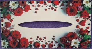 3D kapesníkovník s dierkami UV tlač 3mm - 24,5x13cm - typ70