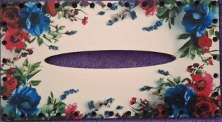 3D kapesníkovník s dierkami UV tlač 3mm - 24,5x13cm - typ74
