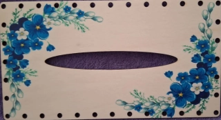 3D kapesníkovník s dierkami UV tlač 3mm - 24,5x13cm - typ75