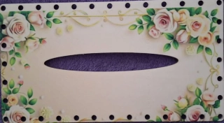 3D kapesníkovník s dierkami UV tlač 3mm - 24,5x13cm - typ76