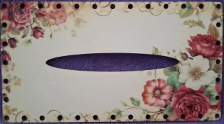 3D kapesníkovník s dierkami UV tlač 3mm - 24,5x13cm - typ77