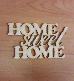 Nápis - Home-sweet-home 14x8cm 