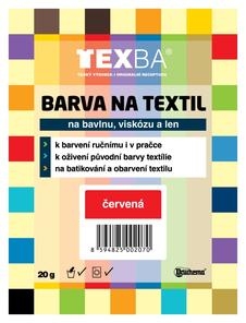 Farba na textil TEXBA -Červená