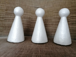 POLYSTYRÉNOVÝ KUŽEĽ S HLAVIČKOU 13cm
