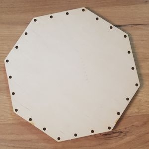 Preglejkové dno na opletanie osemuholník 3mm - 23cm