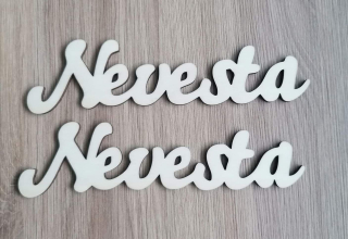 Drevený nápis NEVESTA 15x4cm