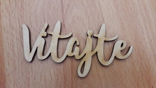 Nápis - Vitajte 10x5cm 