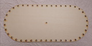 Preglejkový poklop na chlebník oválny 3mm - 33,5x14,5cm ( na knopku)