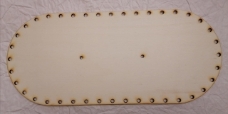 Preglejkový poklop na chlebník oválny 3mm - 33,5x14,5cm ( na úchytku)