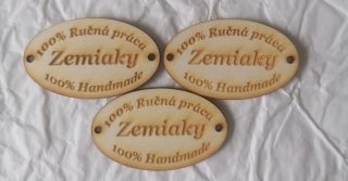Tabuľka Zemiaky 5x3cm