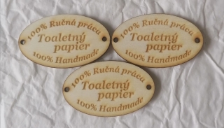 Tabuľka Toaletný papier 5x3cm