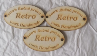 Tabuľka Retro 5x3cm