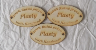 Tabuľka Plasty 5x3cm