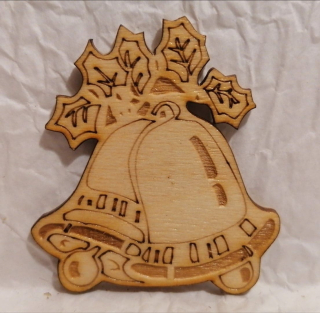 Vianočná ozdoba zvonček5 -  6,5x6cm