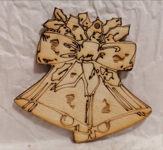 Vianočná ozdoba zvonček6 -  6,5x6cm