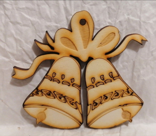 Vianočná ozdoba zvonček7 -  8x9cm