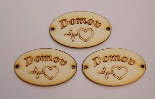 Tabuľka Domov 5x3cm