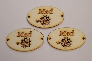 Tabuľka Med 5x3cm
