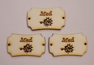 Tabuľka Med 5x3cm