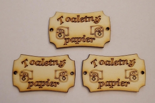 Tabuľka Toaletný papier 5x3cm