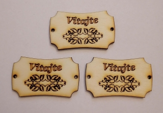 Tabuľka Vitajte 5x3cm