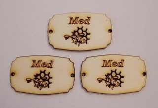 Tabuľka Med 5x3cm