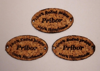 Korkový štítok 50 x 30mm - Príbor