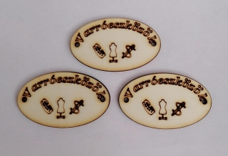 Maďarská tabuľka 5x3cm - Šitíčko
