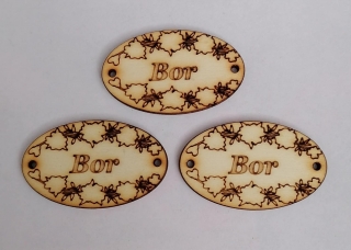 Maďarská tabuľka 5x3cm - Vintage