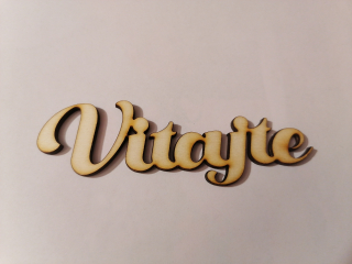 Nápis - Vitajte2 11x3,5cm 