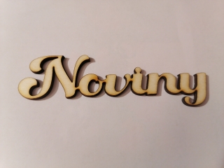 Nápis - Noviny 10x3cm 