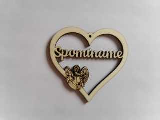 Výrez Srdce 8cm - Spomíname3