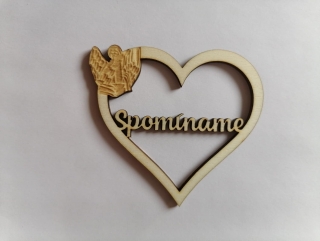 Výrez Srdce 8cm - Spomíname4