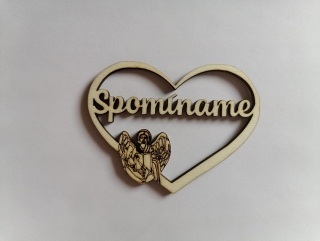 Výrez Srdce 8cm - Spomíname5