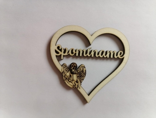 Výrez Srdce 8cm - Spomíname6