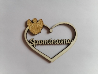 Výrez Srdce 8cm - Spomíname7
