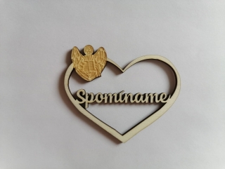 Výrez Srdce 8cm - Spomíname8